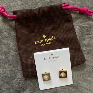Kate Spade gold spade earrings brand new comes with bag.
